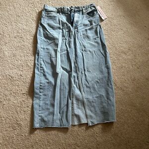 Aqua denim midi shirt NWT size medium